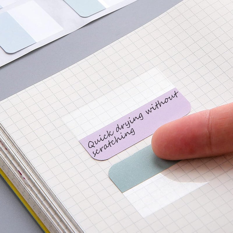 AccEncyc 240 Pcs Colored Index Tab 1"x1.8" Large Book Sticky Tabs Repositionable Page Tabs Flags Page Markers Labels for Notebooks, Filing, Classification,12 Colors - Image 5
